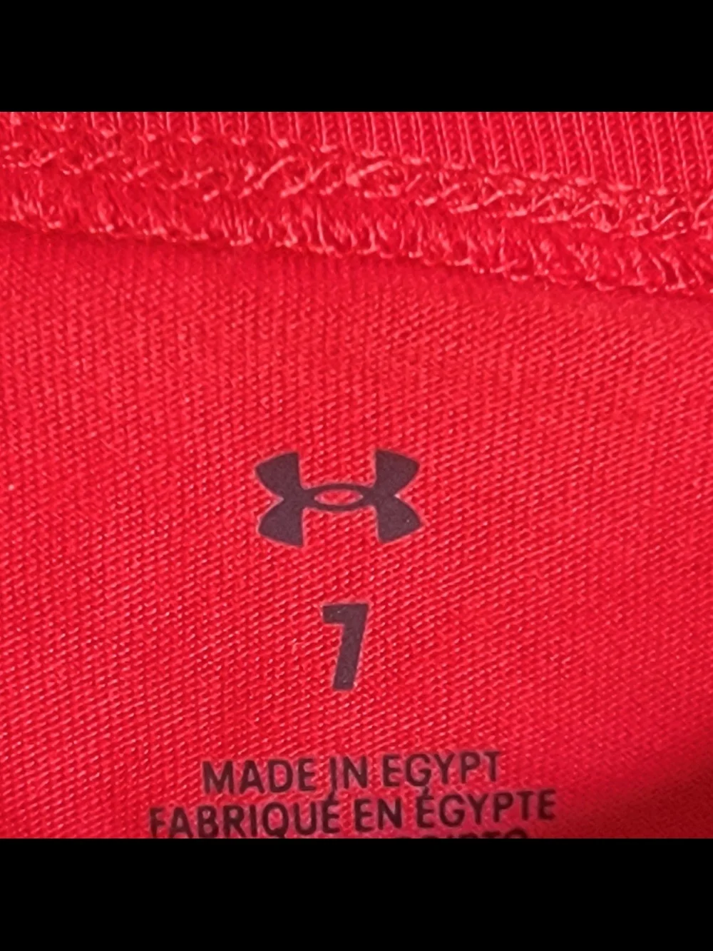 Under Armour Kids Red Short-Sleeve Logo Tee with Navy Accent and Shorts